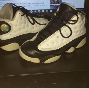 Size 1 youth Jordan retro 13 worn